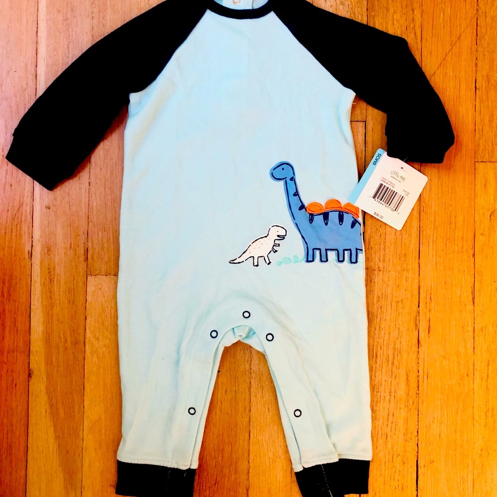 NWT Blue Dinosaur Baby Pajamas